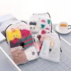 Transparent Animal Cat Cosmetic Bag Travel Makeup Case Zipper Make Up Handbag Organizer Storage Pouch Toiletry Women Wash Kit