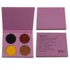 Personal Use Eye Use Pressed Powder Shimmer 4 Colors Eyeshadow Pink Package