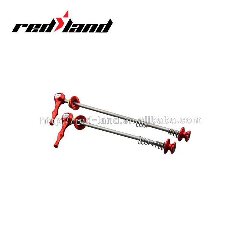

RedLand Hub Accessories Hub Quick Release Road Bicycle Quick Release, Red