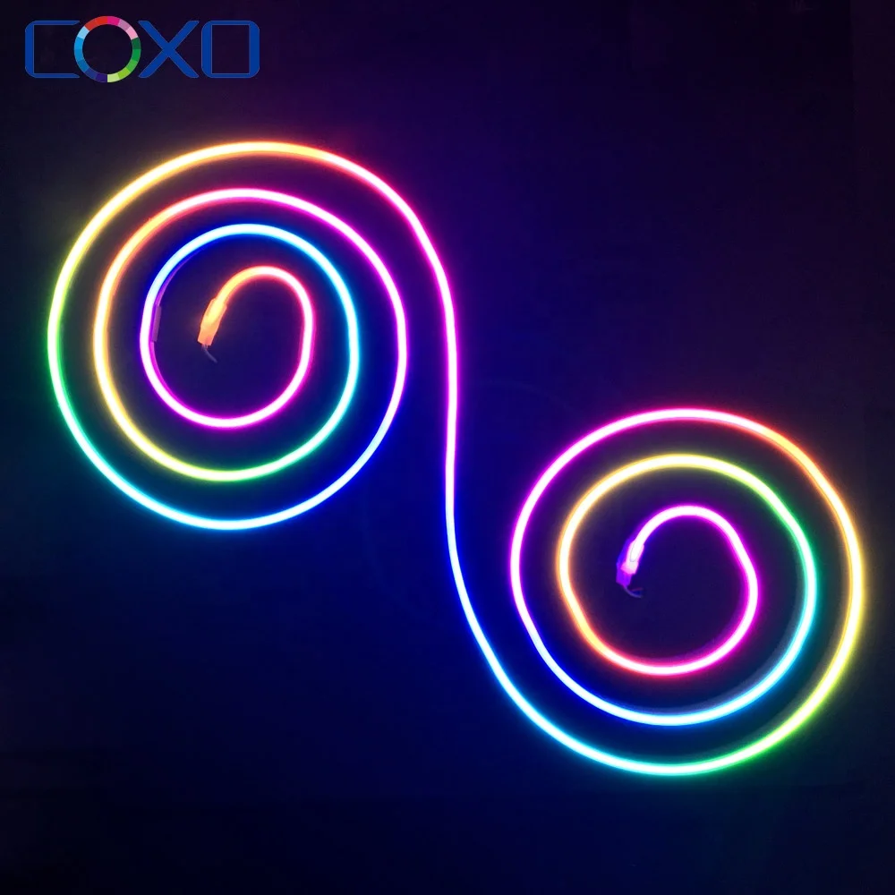 Slim SPI Addressable Programmable Digital RGB flex led Neon