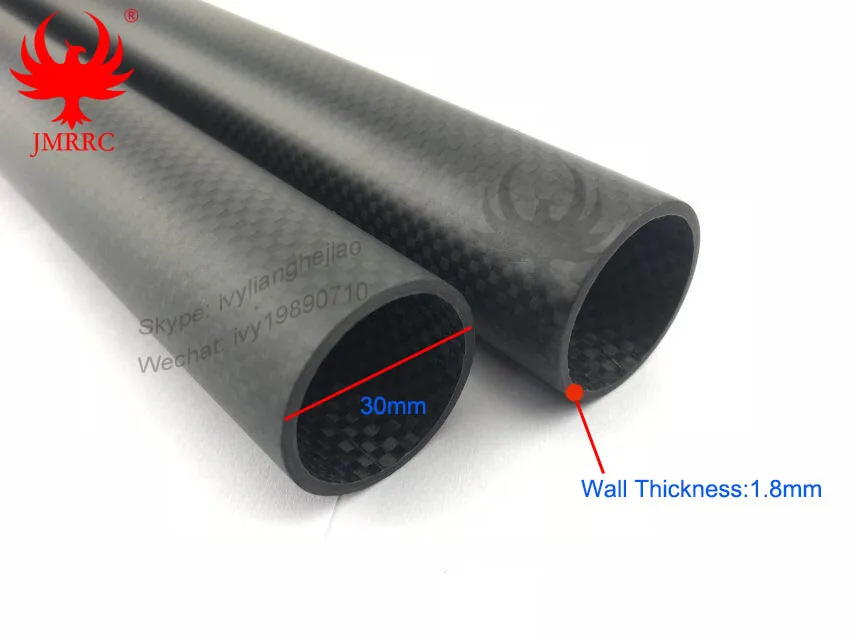 Od 30mm Integrated Carbon Fiber Tube Pipe For Multirotor Agricultural