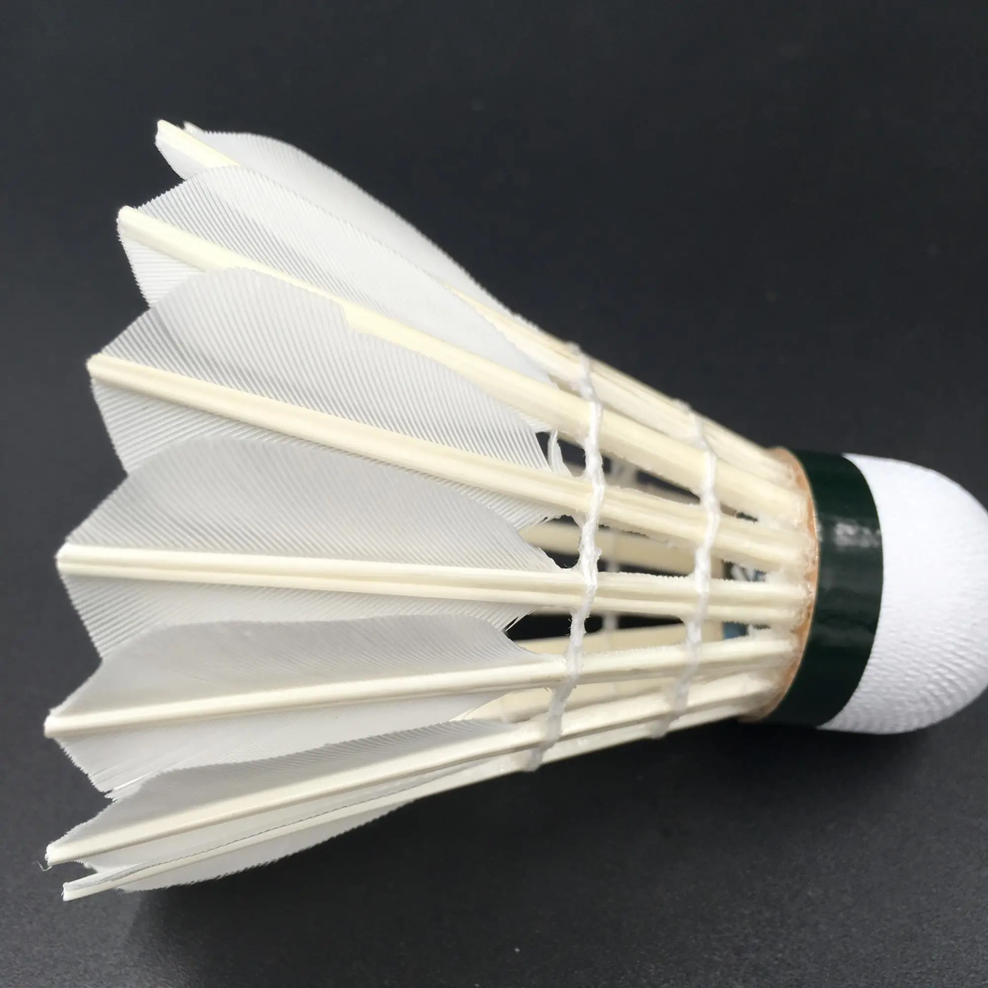 

best price for indoor practice goose feather badminton shuttlecock, White