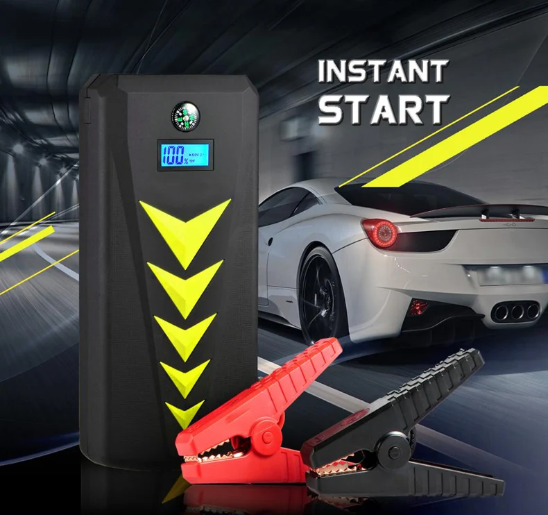 Car Emergency Power bank, Battery Charger 24000mAh Jump Starter 12V Car Jump Starter Power Bank with Compass