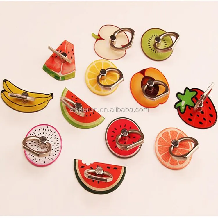 

Cute Wholesale Lovely Fruit Mobile Phone Ring Holder, Customized