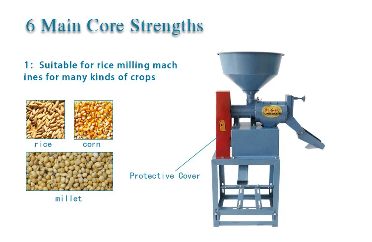 Mini Cnc Milling Machine Brown Rice Milling / rice Mill Hand Operated Grinder