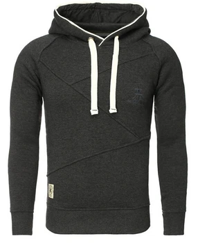 Wholesale Charcoal Thick Hoodies Men&#39;s Plain Muscle Fit Hoodies And Sweatshirts At Wholesale ...