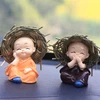 NO WATCH LOOK SPEAK LISTEN SMALL CUTE SITTING COLORFUL CLOTH MONK BEST CAR DECORATION HOLIDAY CHILDREN GIFT