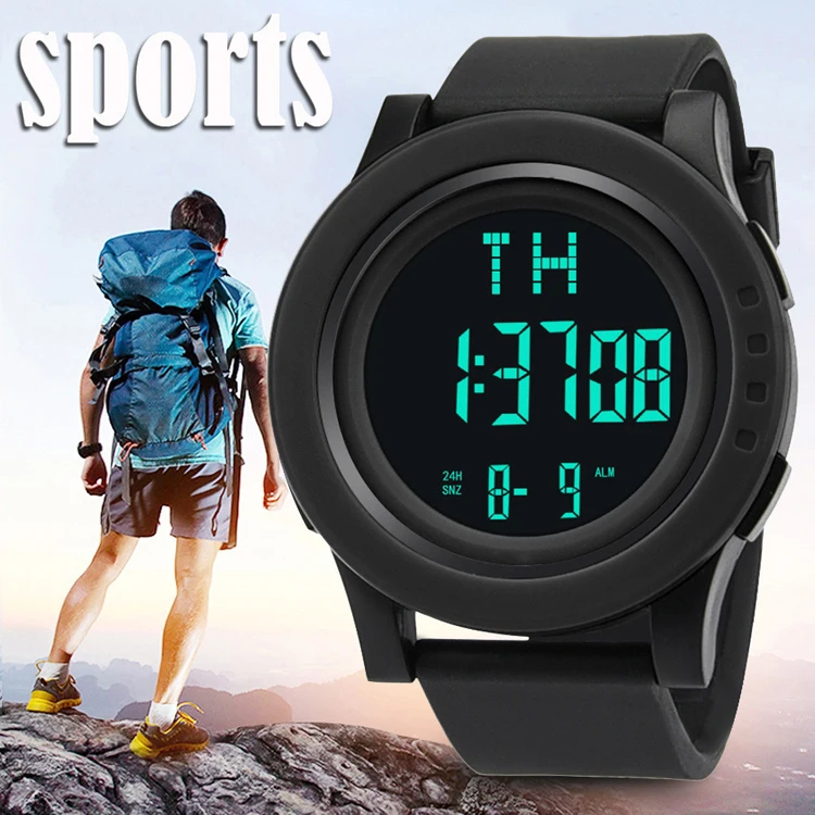 

HONHX 2005 Digital Sport Watch LED Waterproof Wristwatches Man Relogio Masculino HPOLW New Sports Watches Men Outdoor watches