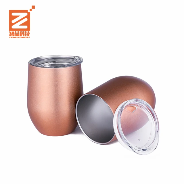 

Custom colorful 12oz double wall stemless steel wine tumbler