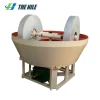 Agent wanted new gold gravity processing plant multi-functional wet pan mill machine model 1200 round wheel grinding from china