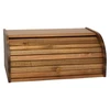 Acacia Rolltop Bread Box Custom Large Capacity Stackable Wooden Bamboo Bin