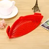 SPWE-1724 Hotting Silicone Clip-On Snap Strain Strainer for fruits vegetables and pasta