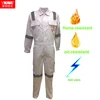 custom hot whether inherent flame retardant best offshore anti oil resistant gas rig coverall coveralls