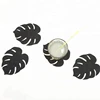 Tropical decor leaf felt coaster