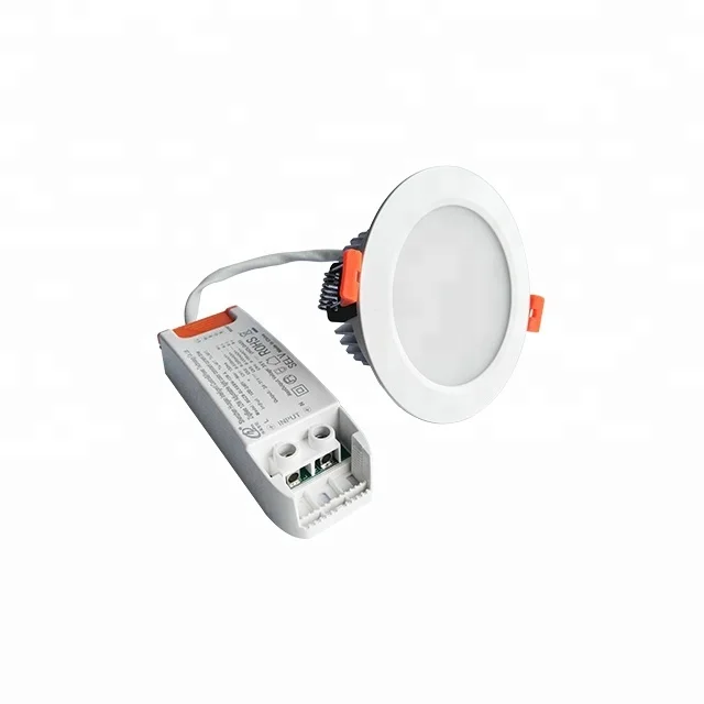 
ZigBee 3.0 Smart RGBW Recessed Downlight 12W 10cm LED Dimmable Ceiling Smart Light Mutil-Color Work with Amazon Alexa Echo Plus 