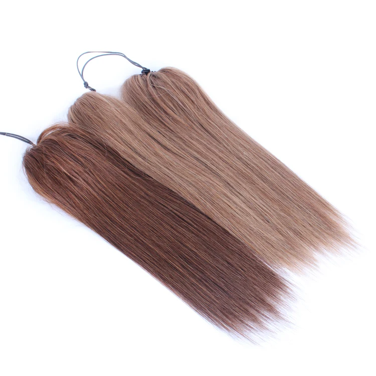 

All colors and size posh pony human hair cheer drawstring ponytail