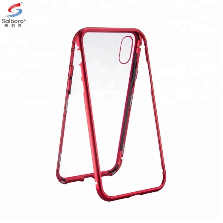 

360 degree full cover magnet tempered glass case cover for iphone X