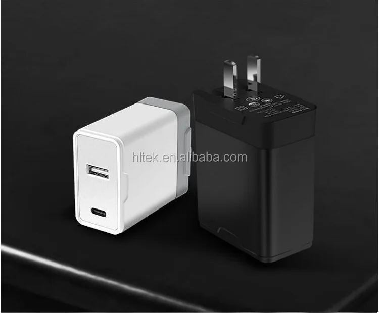 18W type c adapter PD Dual Port 2.4a 30w power adapter quick charge for iPhone /Galaxy/Google