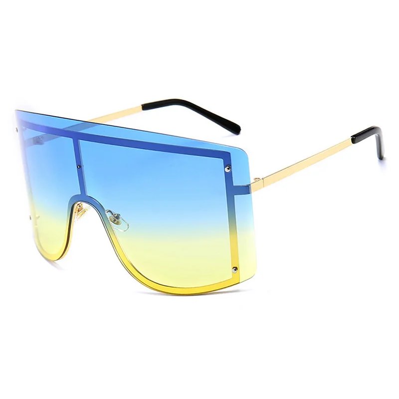 

A0329 Superhot Eyewear 2019 Fashion Women Sun glasses Oversized Designer Shield Sunglasses