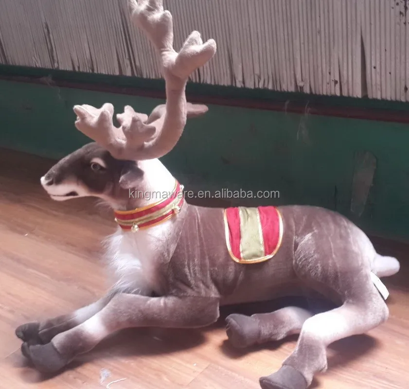 realistic reindeer plush