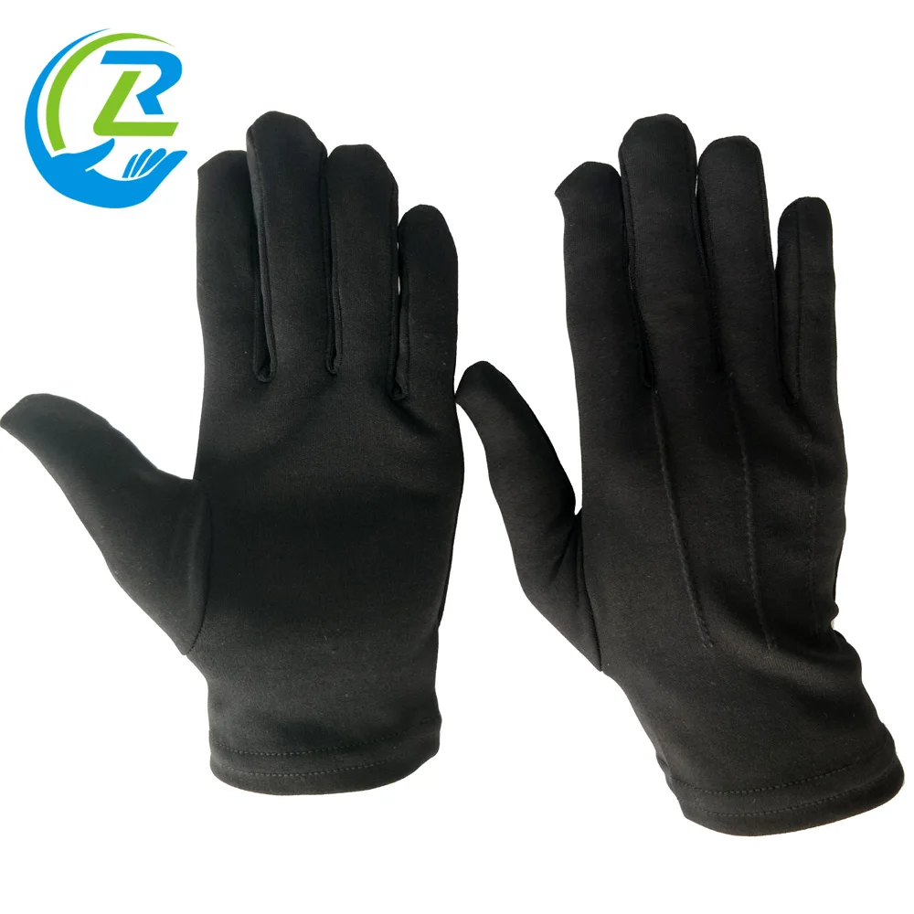 long black nylon gloves