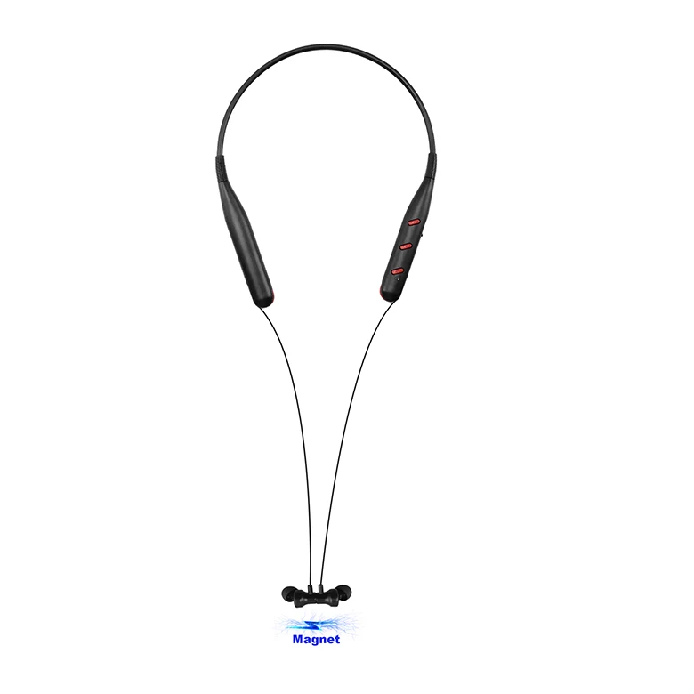 

2019 trending amazon Factory high quality sport bluetoot earphone magnetic neckband wireless earbuds