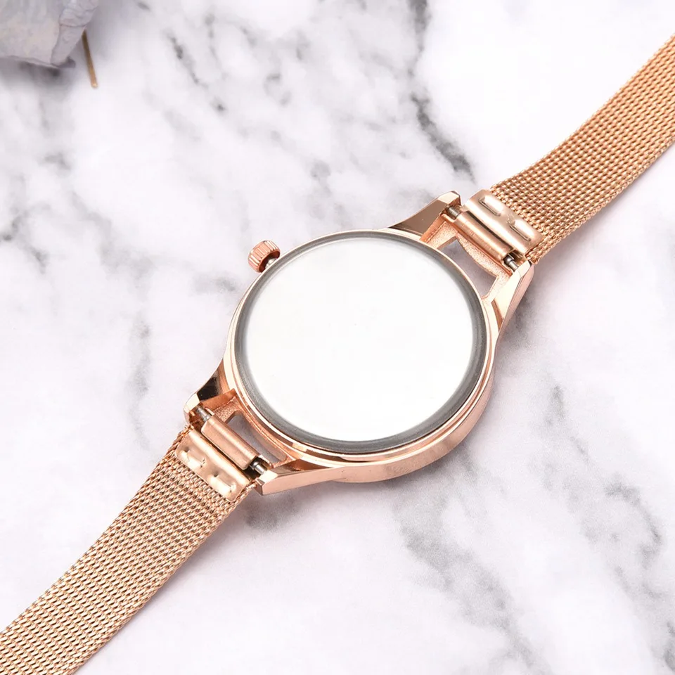 
Women Wrist Watch Luxury Ladies Dress Bracelet Quartz Watches For Women Simple Rose Gold Creative 2018 Gift Relogio Feminino 