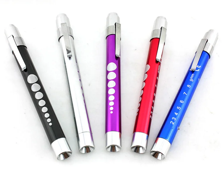 Medical Flashlight Pen Shape Mini Doctor Torch Led Pupil Pen Light Oral