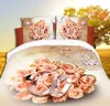 Good mall 3d Rose 4 Piece Bedding Set Queen Size 4 Pieces