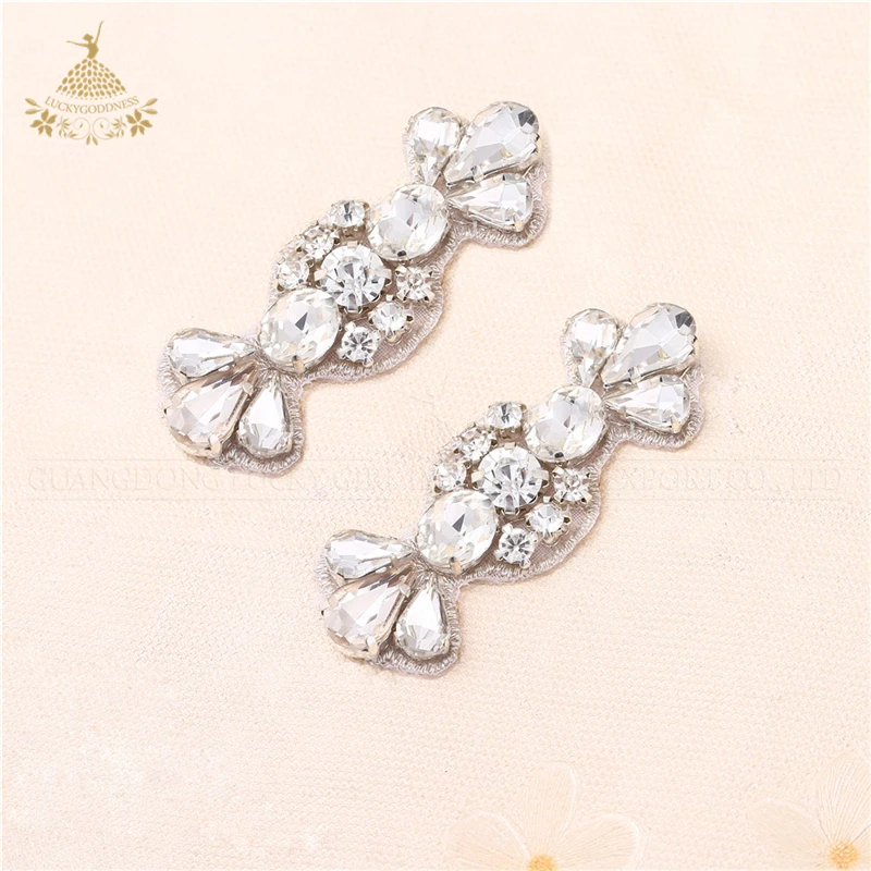 

High quality candy styles crystal beaded fancy rhinestone applique for shoe clips