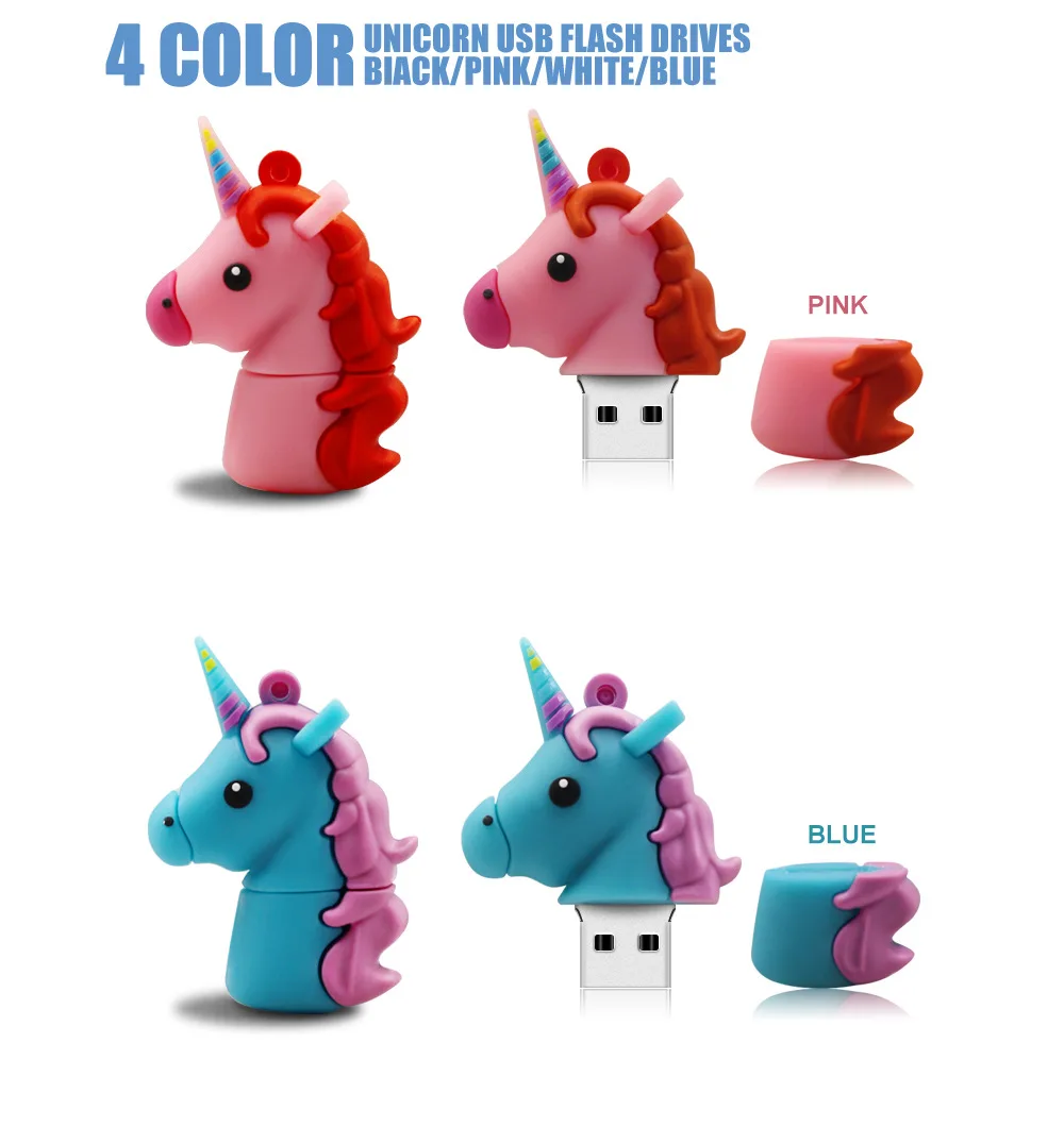 Fancy Kids Cartoon USB Flash Drive Movie Character Horse Animal Pendrive USB Stick For School Promotion Gift - ANKUX.COM