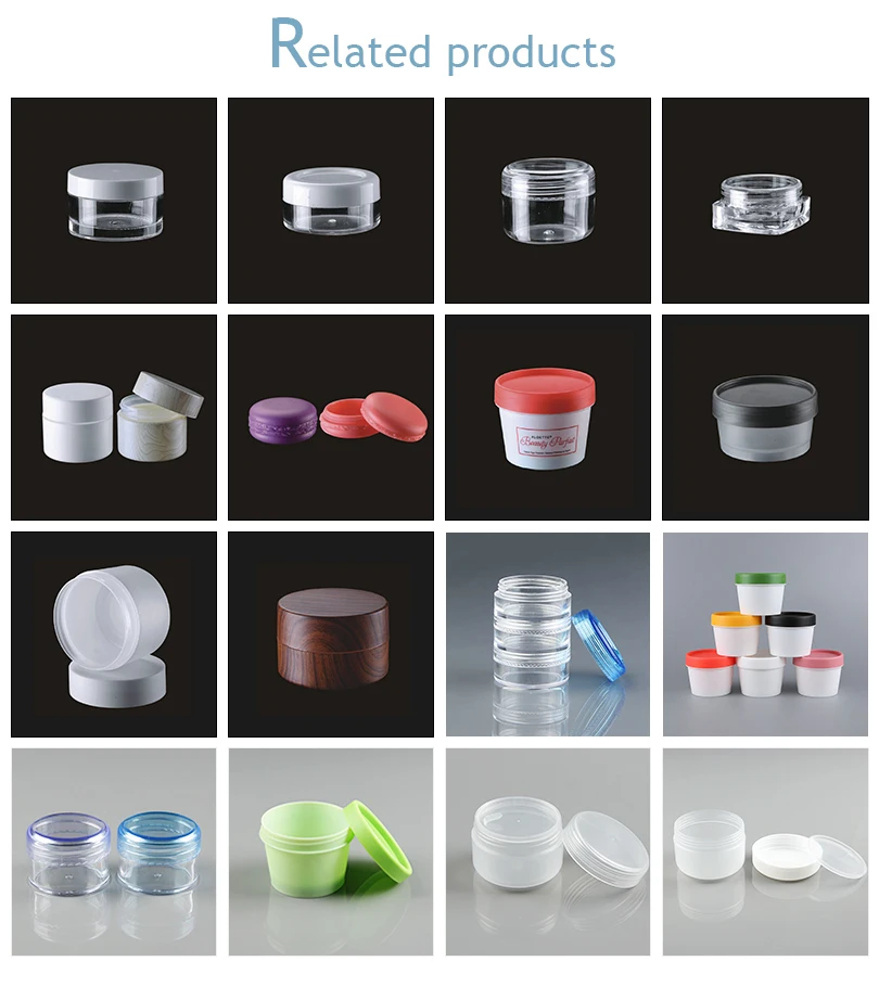 Wholesale 15g 30g Packaging Jar Empty Clear Plastic Skin Care Body