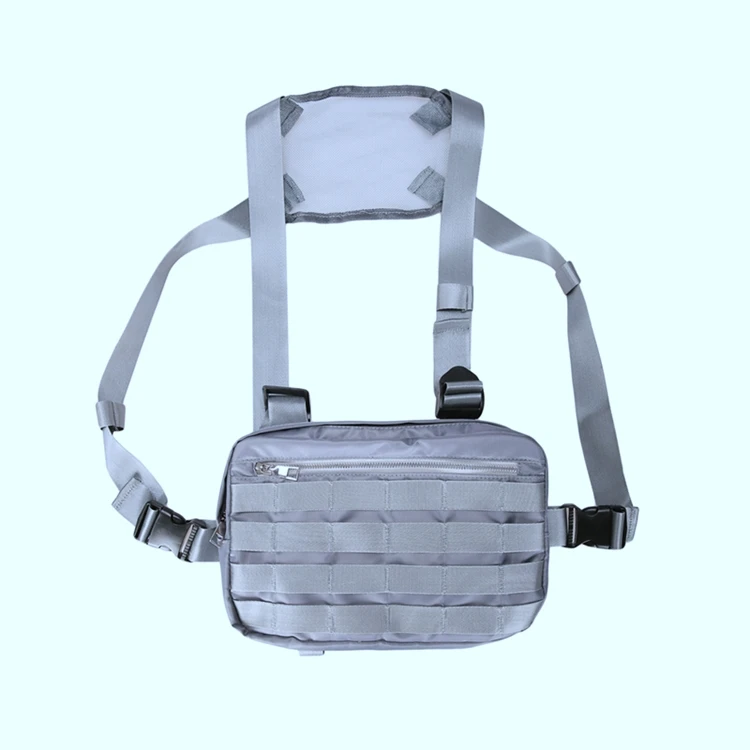 

Unisex Causal Single Shoulder Sling Tactical Chest Messenger Bag, As picture