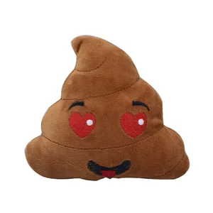 Image of Stocked Poop Emoji Farting Plush Toy Makes Fart Sounds Fun Dog Toy farting poop toy