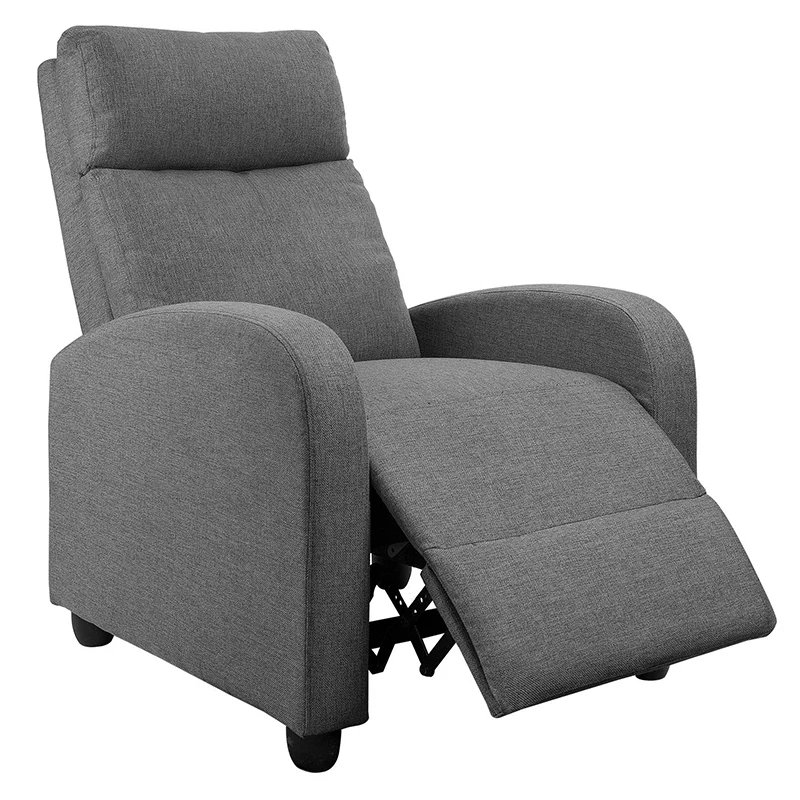 Modern Manual Recling Reclining One Seater Cheap Recline Luxury Fabric