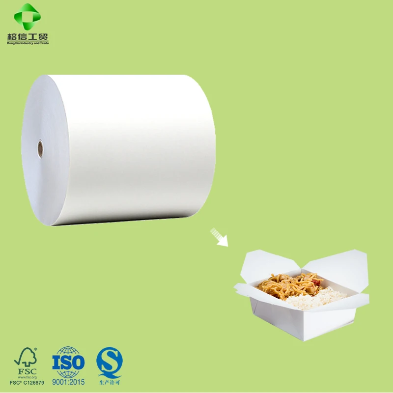 
High quality pe coated paper for lunch box paperboard 