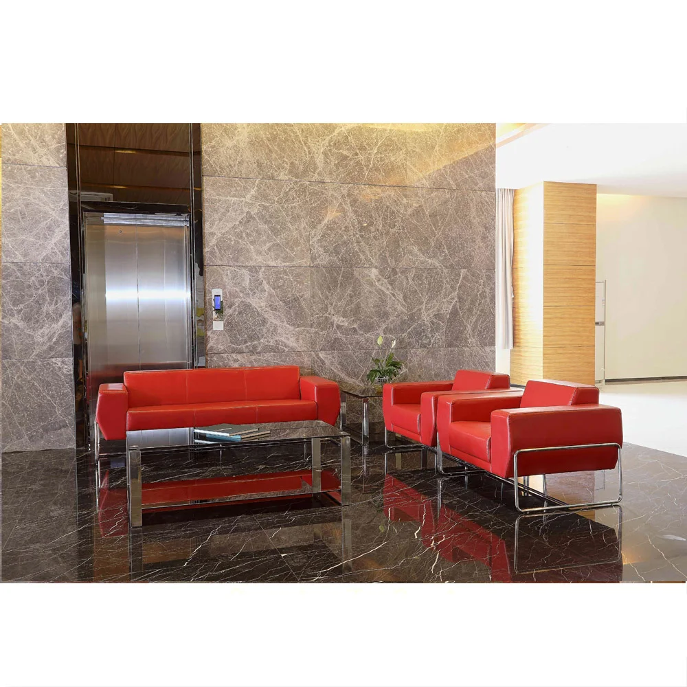 
Foshan Furniture Red PU Top Quality Corner Recliner Sofa for Sale SJ517  (60812649310)