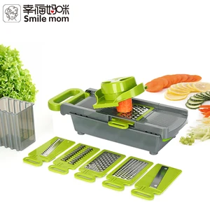 Smile mom Professional Adjustable Food Vegetable Cutter Kitchen Grater Slicer Mandoline