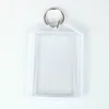Customized printed plastic clear acrylic photo keychain