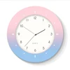 rainbow changing color plastic wall clock