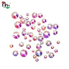 High Quality Charms Gems Stones Crystals Round Beads Flatback Glass Sandals AB Nail Art Rhinestone Non hot fixing