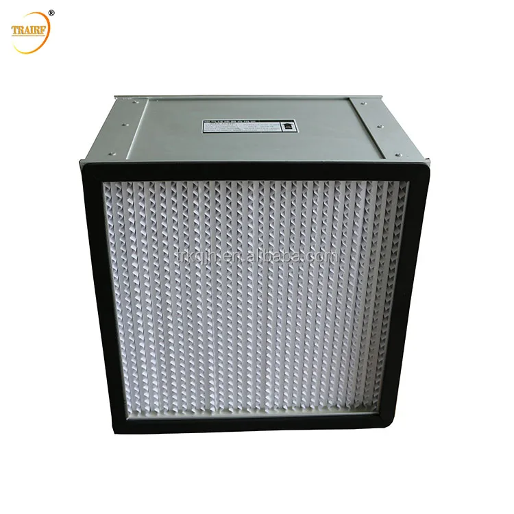 H13 H14 Eu13 Eu14 Deep Pleated Hepa Air Filter For Hospital Operating