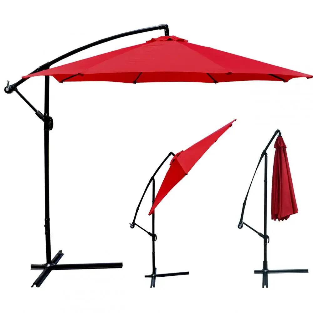 Patio Umbrella Offset 10 Feet Hanging Umbrella Outdoor Market Umbrella Buy Patio Umbrellas Offset 10 Feet High Quality Banana Hanging Umbrella 10 Feet Garden Banana Hanging Umbrella Product On Alibaba Com