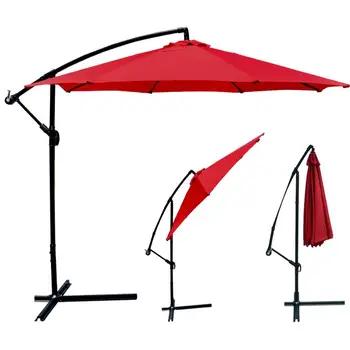 Patio Umbrella Offset 10 Feet Hanging Umbrella Outdoor Market