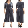 Woman jumpsuit latest design Velvet Culotte Jumpsuit for lady