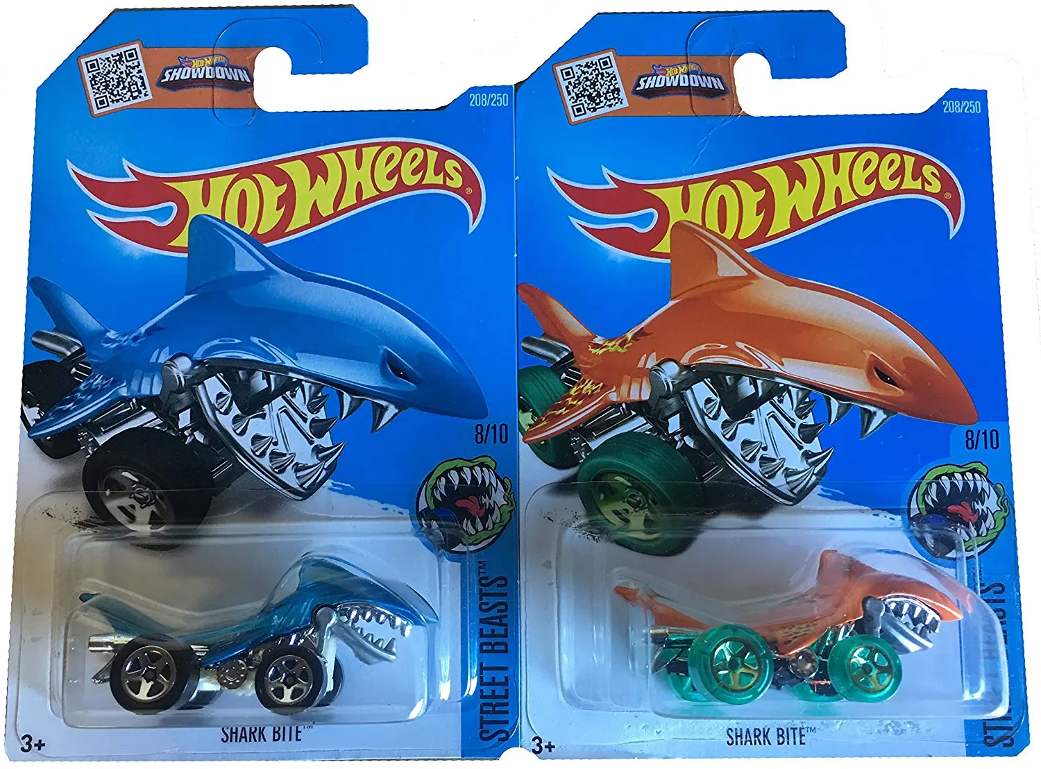 Buy Hot Wheels 2016 Street Beasts Shark Bite Blue/Orange 2-Car Variant