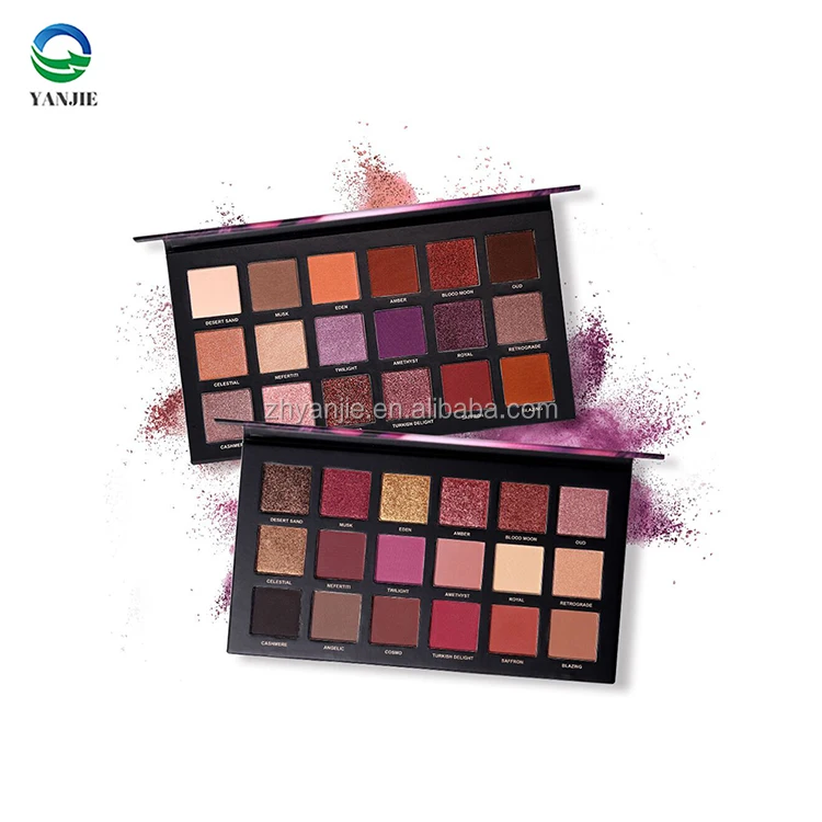

hot sale amazon wholesale 18 color powder eye shadow makeup palettes, N/a