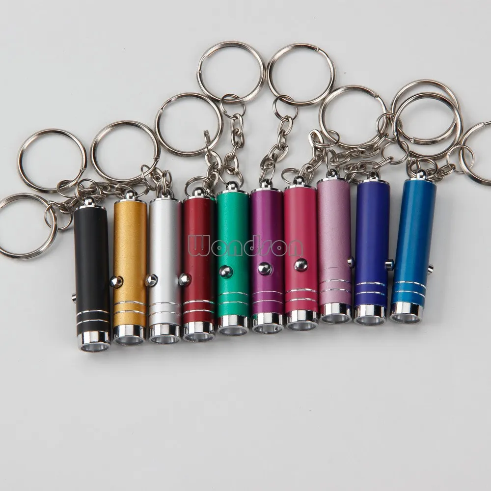Promotional Micro Battery Operated Blacklight Keychain 395nm Uv Lights