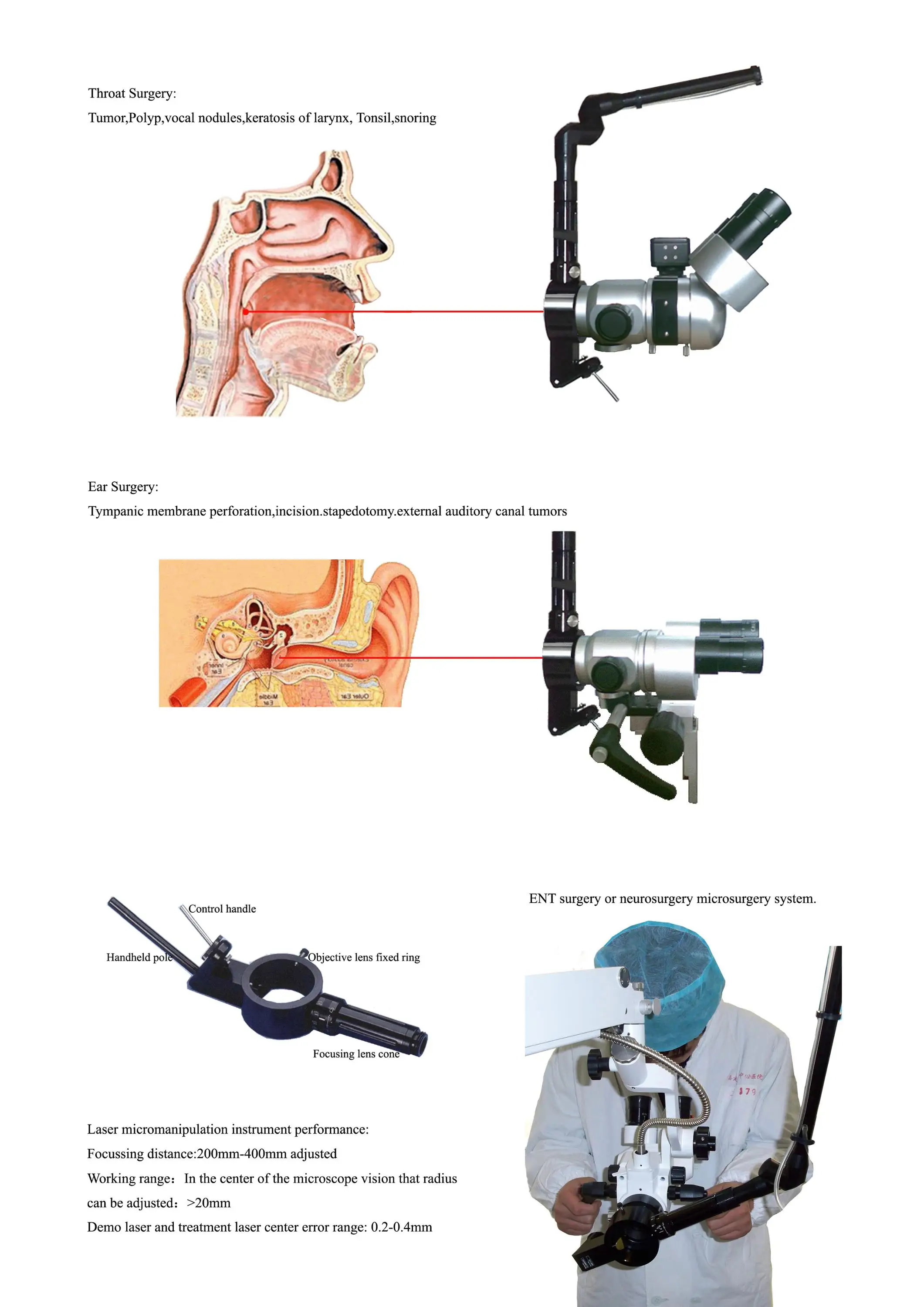 Ent Laser With Micromanipulator/ent Laser,Otolaryngology Laser/co2
