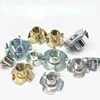 3/8"-16 T-Nut Four Claw Pronged Tee Nut for Wood Furniture